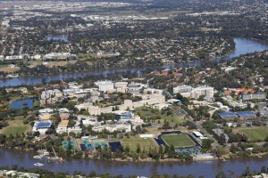 Aerial Shoot of the University of Queensland St Lucia Campus